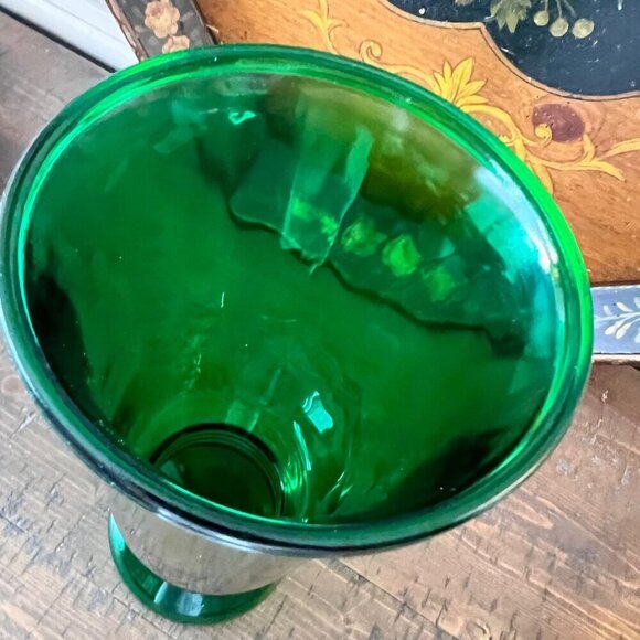 Vintage Napco Footed Green Vase - Picture 5 of 11